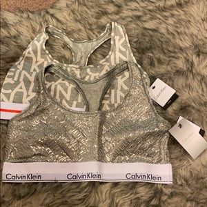 Lotof 2 Brand New CK Womens Modern Cotton Bralette